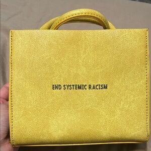 Brandon Blackwood Yellow End Systemic Racism Bag